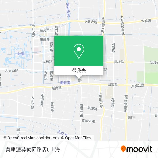 奥康(惠南向阳路店)地图