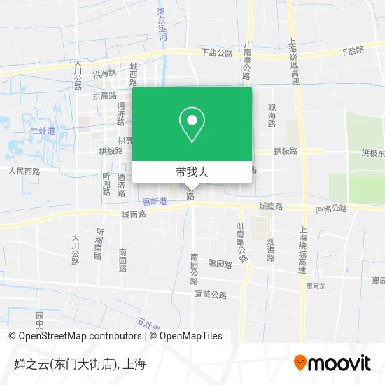 婵之云(东门大街店)地图