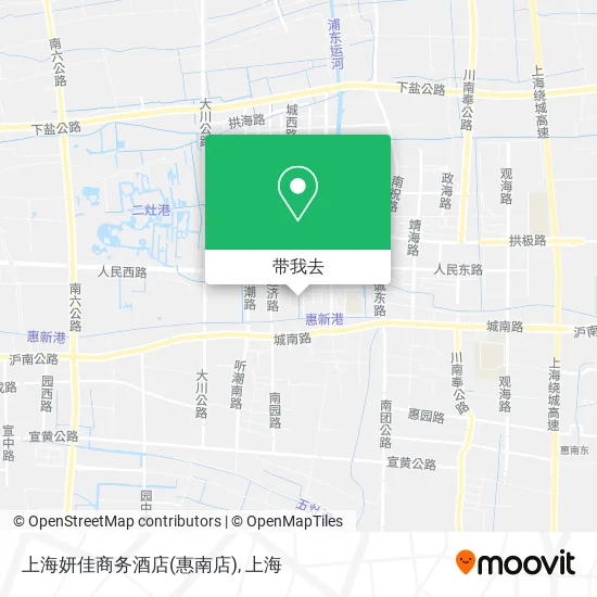 上海妍佳商务酒店(惠南店)地图