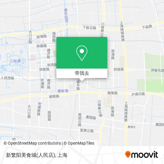新繁阳美食城(人民店)地图