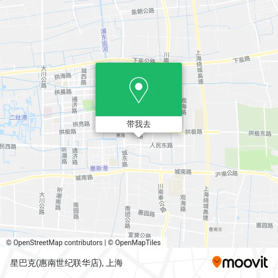 星巴克(惠南世纪联华店)地图