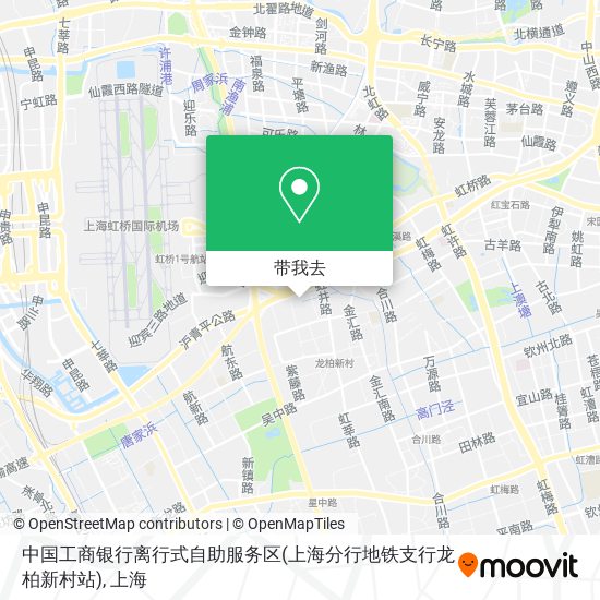 中国工商银行离行式自助服务区(上海分行地铁支行龙柏新村站)地图