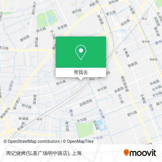 周记烧烤(弘基广场明中路店)地图