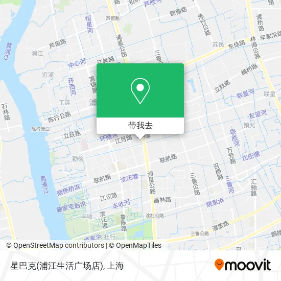 星巴克(浦江生活广场店)地图