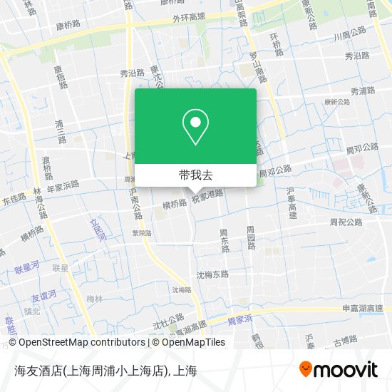 海友酒店(上海周浦小上海店)地图
