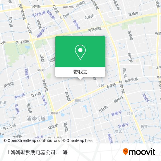 上海海新照明电器公司地图