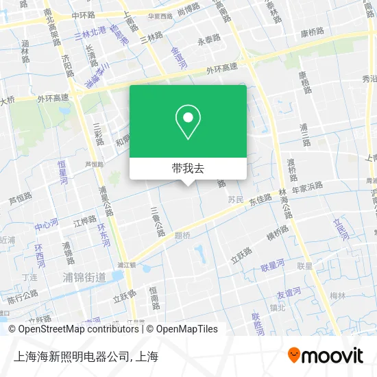 上海海新照明电器公司地图
