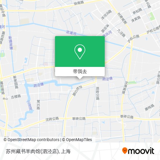 苏州藏书羊肉馆(泗泾店)地图