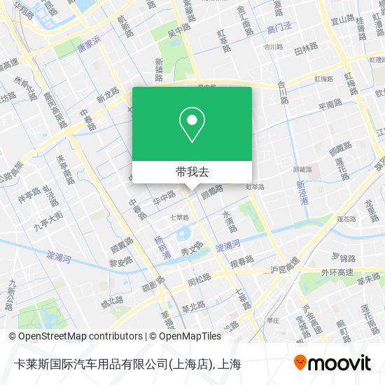 卡莱斯国际汽车用品有限公司(上海店)地图