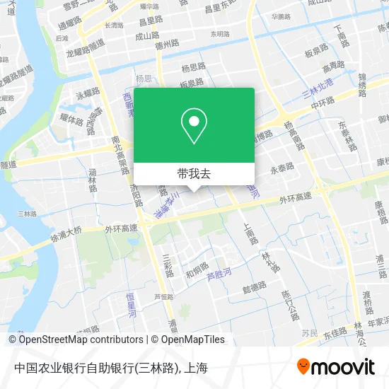 中国农业银行自助银行(三林路)地图
