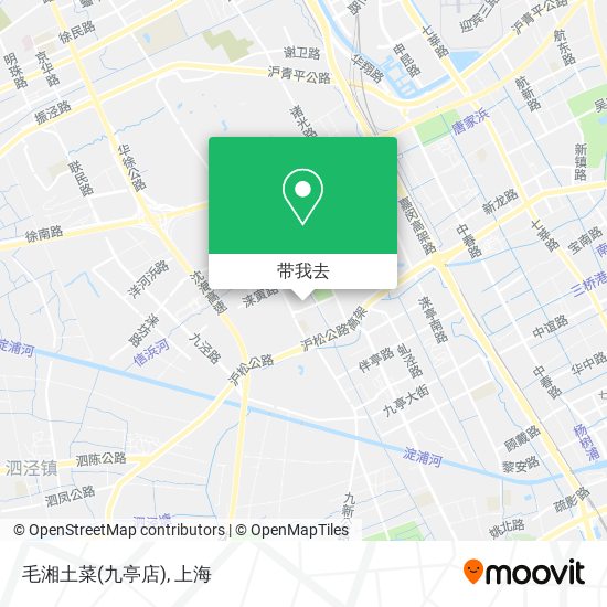 毛湘土菜(九亭店)地图