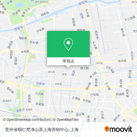 贵州省铜仁梵净山茶上海营销中心地图