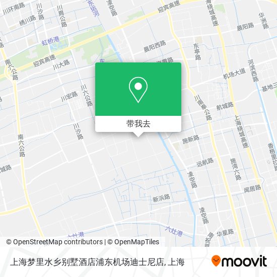 上海梦里水乡别墅酒店浦东机场迪士尼店地图
