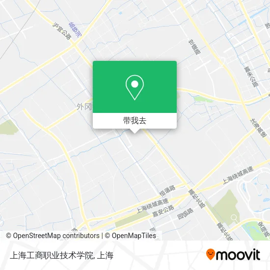 上海工商职业技术学院地图