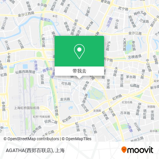 AGATHA(西郊百联店)地图