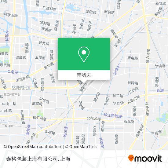 泰格包装上海有限公司地图
