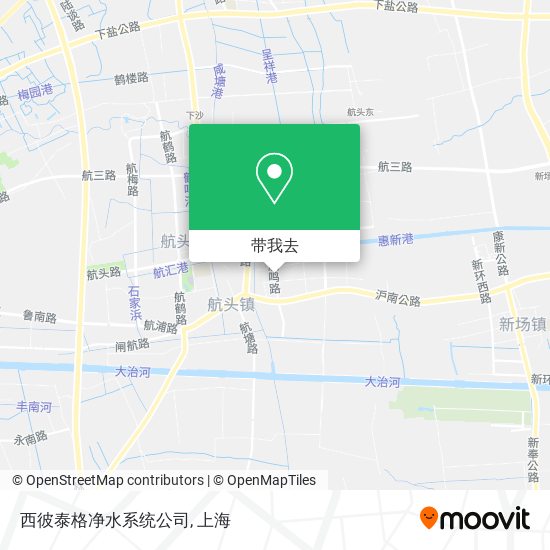 西彼泰格净水系统公司地图