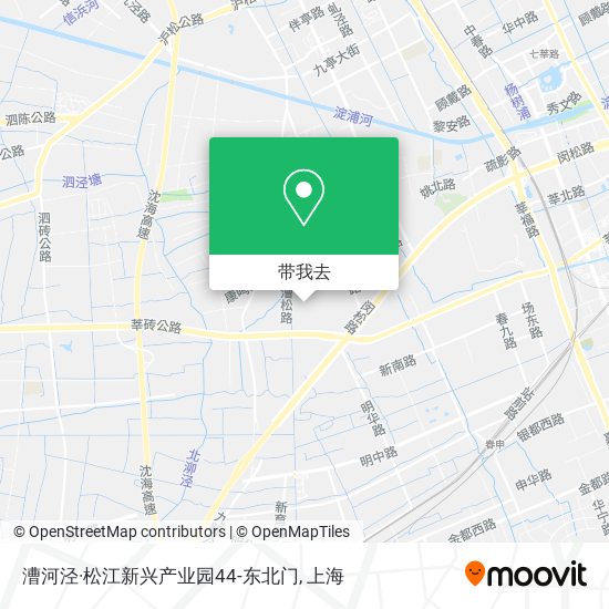 漕河泾·松江新兴产业园44-东北门地图
