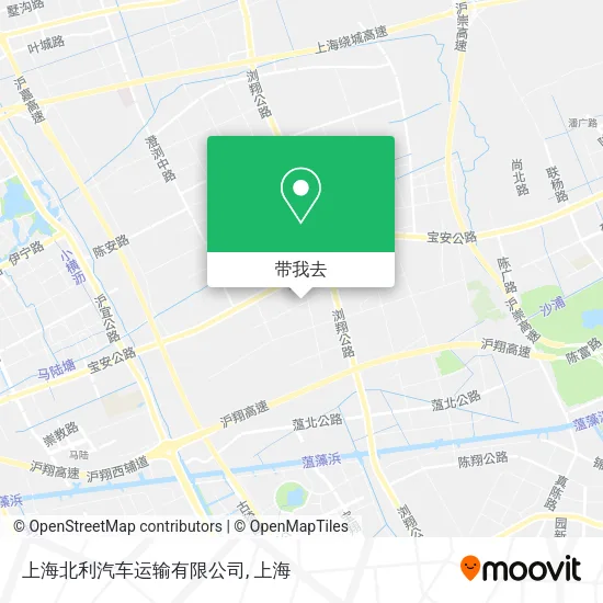 上海北利汽车运输有限公司地图