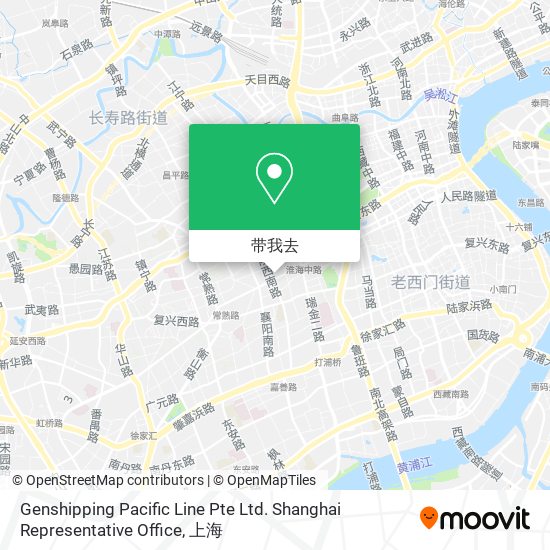Genshipping Pacific Line Pte Ltd. Shanghai Representative Office地图