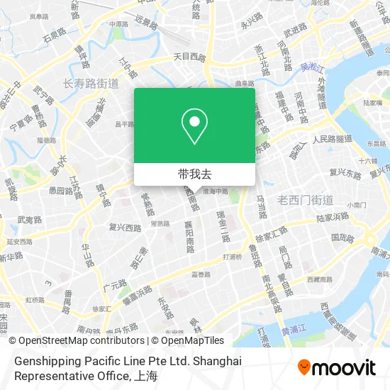 Genshipping Pacific Line Pte Ltd. Shanghai Representative Office地图