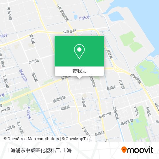 上海浦东中威医化塑料厂地图
