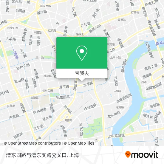 漕东四路与漕东支路交叉口地图