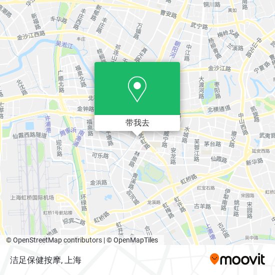 洁足保健按摩地图