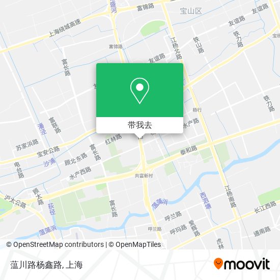 蕰川路杨鑫路地图