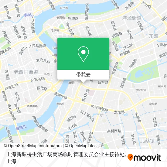 上海新塘桥生活广场商场临时管理委员会业主接待处地图