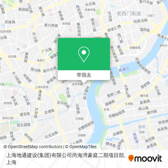 上海地通建设(集团)有限公司尚海湾豪庭二期项目部地图