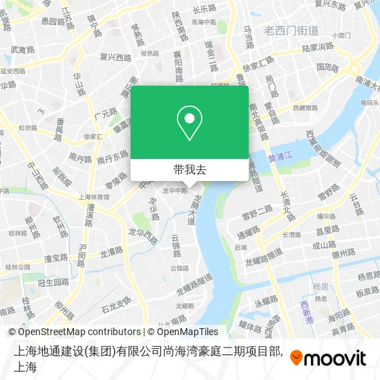 上海地通建设(集团)有限公司尚海湾豪庭二期项目部地图
