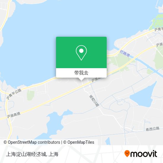 上海淀山湖经济城地图