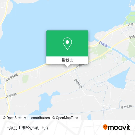 上海淀山湖经济城地图