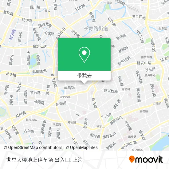 世星大楼地上停车场-出入口地图