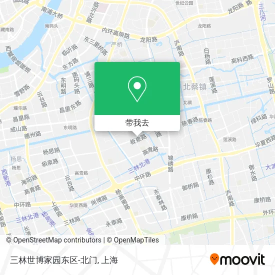 三林世博家园东区-北门地图