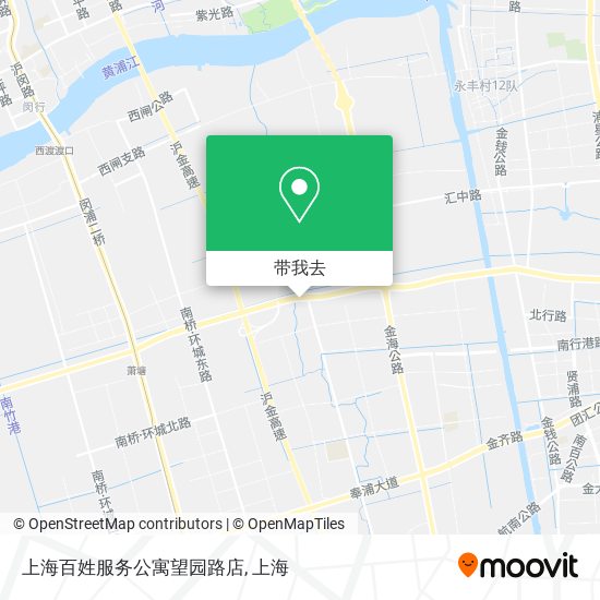 上海百姓服务公寓望园路店地图