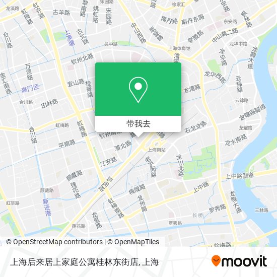 上海后来居上家庭公寓桂林东街店地图