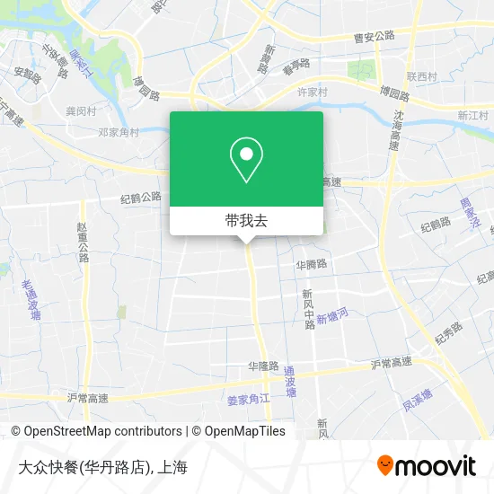 大众快餐(华丹路店)地图