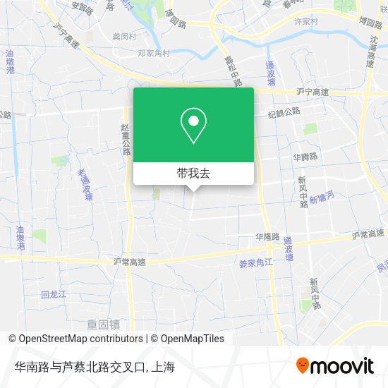 华南路与芦蔡北路交叉口地图