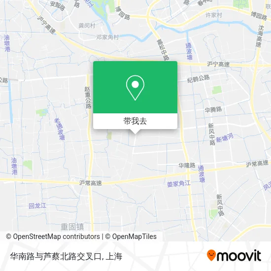 华南路与芦蔡北路交叉口地图