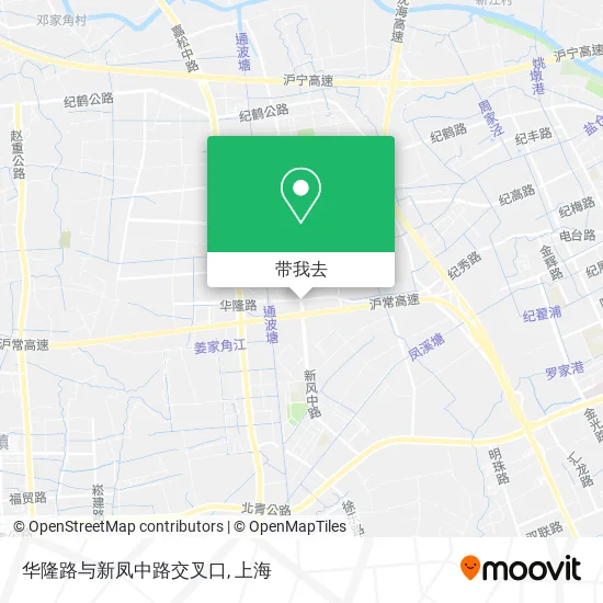 华隆路与新凤中路交叉口地图
