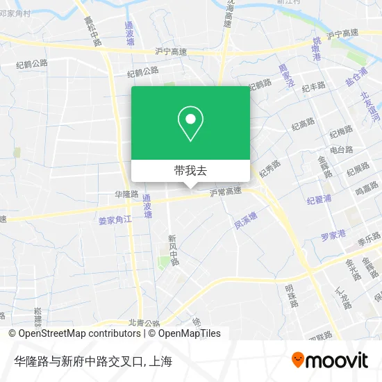 华隆路与新府中路交叉口地图