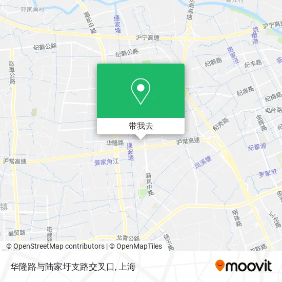 华隆路与陆家圩支路交叉口地图