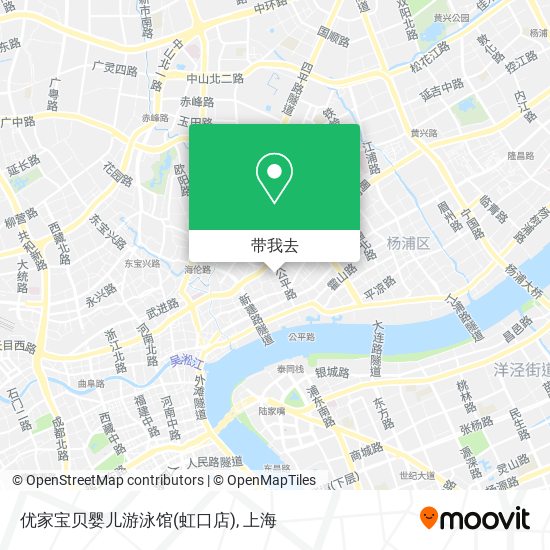 优家宝贝婴儿游泳馆(虹口店)地图