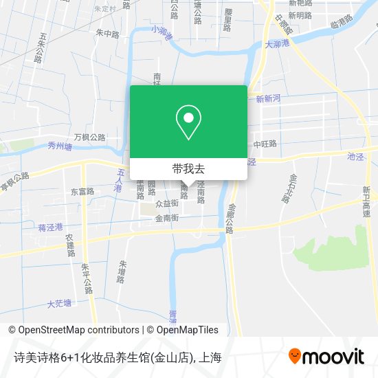 诗美诗格6+1化妆品养生馆(金山店)地图