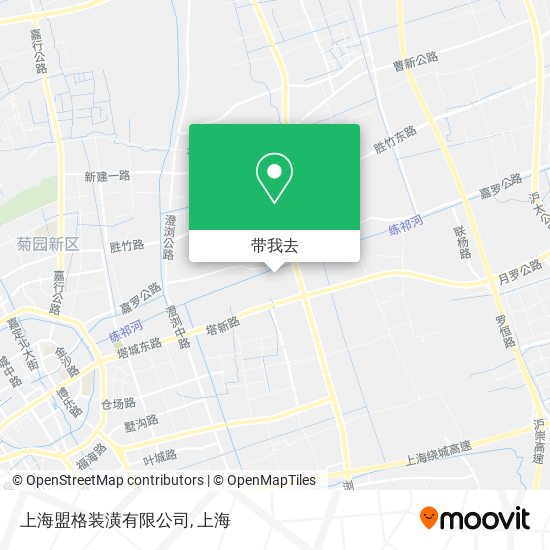 上海盟格装潢有限公司地图