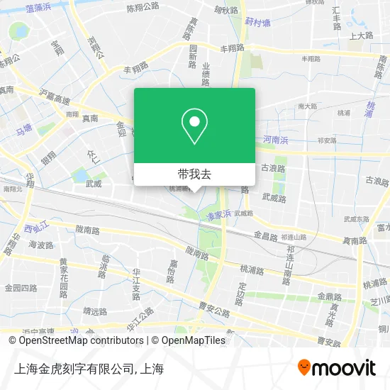 上海金虎刻字有限公司地图