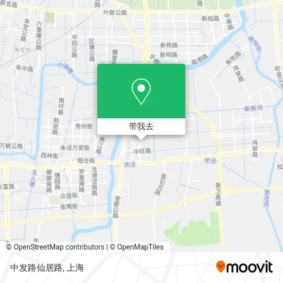 中发路仙居路地图