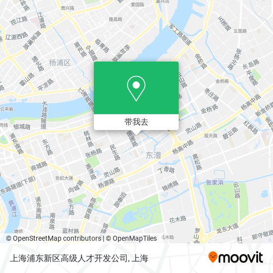 上海浦东新区高级人才开发公司地图
